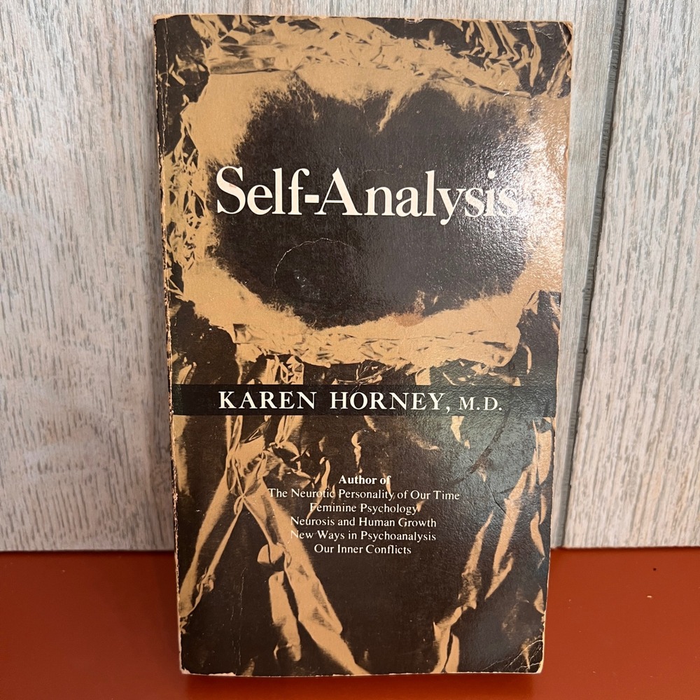 Self-Analysis Karen Horney MD Psychology Vintage Paperback ISBN 0393001342